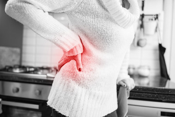 Injury while cleaning the house, kitchen and doing daily housework.