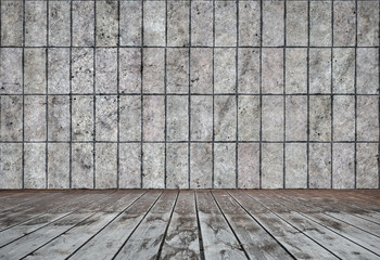 old room with brick wall