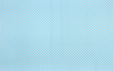 creative hole net grate on blue background