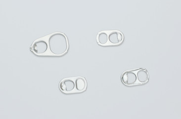 Aluminum can open loop on white