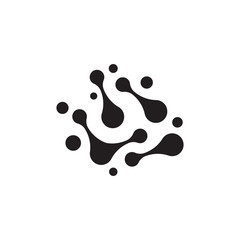 Bacteria vector illustration icon template