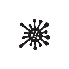 Bacteria vector illustration icon template