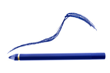 Blue pencil isolated