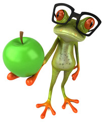 Fun frog - 3D Illustration