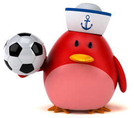 Red bird - 3D Illustration