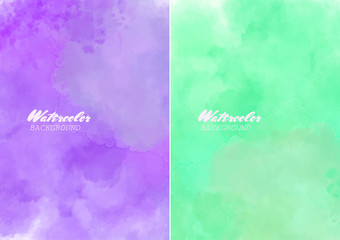 Hand painted watercolor clouds texture. Abstract watercolor background.