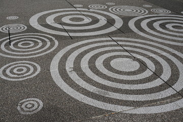 abstract background on asphalt in Paris, france