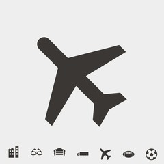 airplane icon vector illustration and symbol for website and graphic design