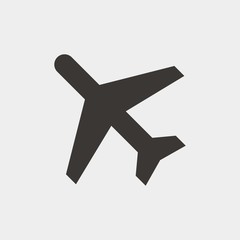 Obraz premium airplane icon vector illustration and symbol for website and graphic design