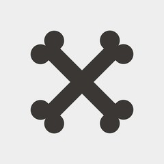 bones icon vector illustration and symbol for website and graphic design