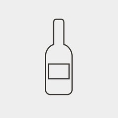 bottle icon vector illustration and symbol for website and graphic design