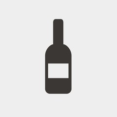 bottle icon vector illustration and symbol for website and graphic design