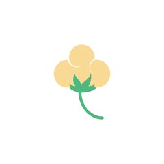 Cotton icon Vector Illustration design Logo