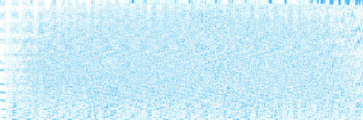 Fototapeta na wymiar Blue background with a graphic pattern of lines and stripes, texture of white squares and rectangles. Modern abstract design in bright colors, a template for a screensaver.