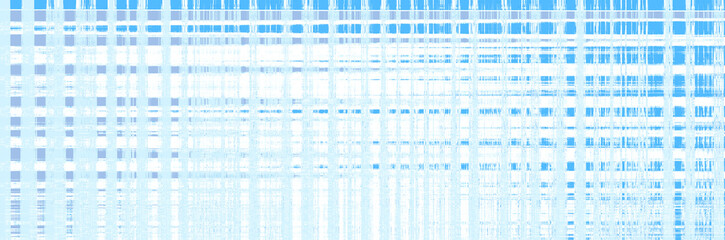 Blue background with a graphic pattern of lines and stripes, texture of white squares and rectangles. Modern abstract design in bright colors, a template for a screensaver.