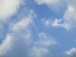 blue sky with clouds
