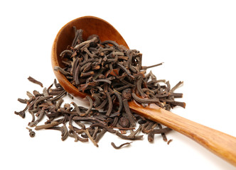 Fruit handle Cinnamomum cassia Pres isolated on white background