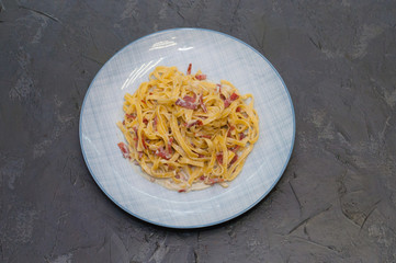 Very tasty pasta cheese and sausage. Traditional Italian cuisine