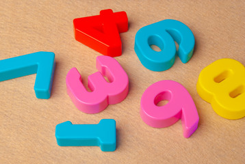children's toy colorful bright numbers