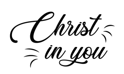 Christian faith, typography for print or use as poster, card, flyer or T shirt