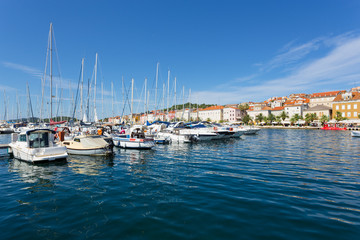 Fototapeta na wymiar Marina in in Mali Losinj town, Croatia.