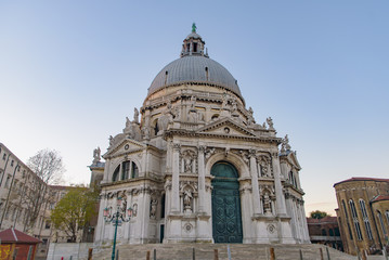 Fototapeta na wymiar Santa Maria della Salute (Saint Mary of Health), a Catholic church in Venice, Italy