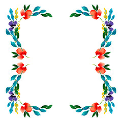 Seth illustration of eggs in a nest, spring twigs and flowers