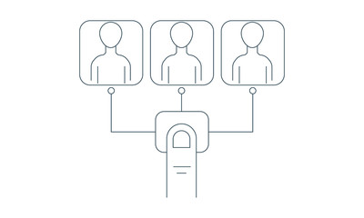 HR tech icon for human resources technology solutions