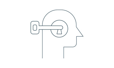 Open your mind icon for creativity and learning