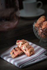 Cantucci or Cantuccini, typical biscuit from Florence and Tuscany - Italy