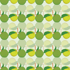 Seamless apples pattern vector background