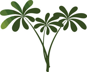 green plant leaves, vector ready to be used in your professional projects