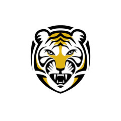 Tiger vector logo icon illustration