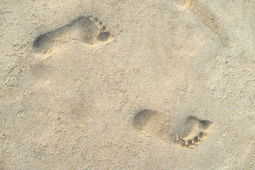 Footprints in the sand