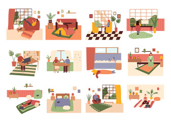 Collection of young men and women