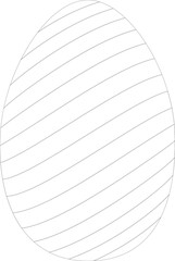 Easter egg with diagonal pattern