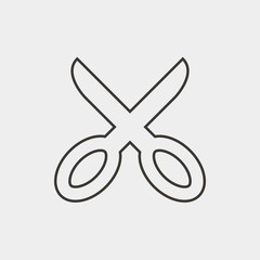scissors icon vector illustration and symbol for website and graphic design