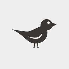 bird icon vector illustration and symbol for website and graphic design