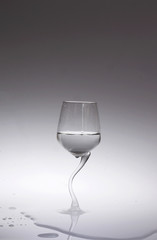 White water in the glass