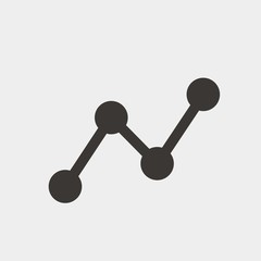 graph presentation icon vector illustration and symbol for website and graphic design
