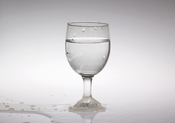 White water in the glass