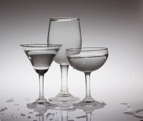 White water in the glass