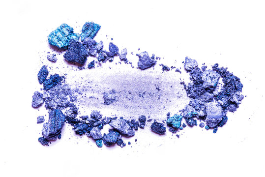 Blue And Purple Eye Shadow Powder Texture