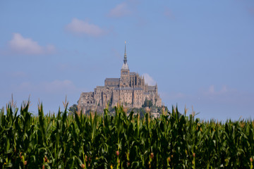 Le Mont Saint-Michel tidal island Normandy northern France