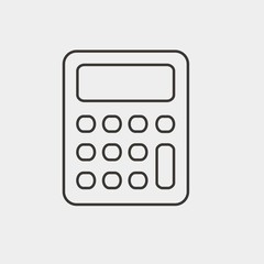 calculator icon vector illustration and symbol for website and graphic design