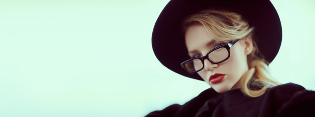 stylish young model