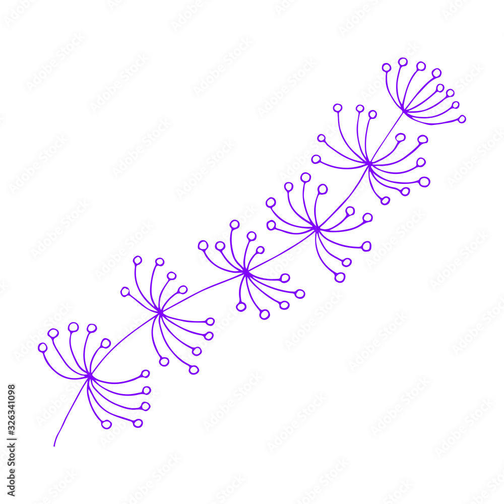 Poster spring branch in hand drawn style, great design for any purposes. romantic design. vector sketch. be