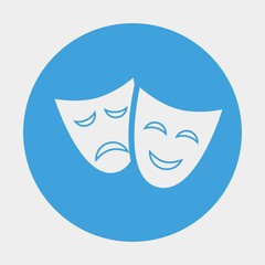 masks icon vector illustration and symbol for website and graphic design
