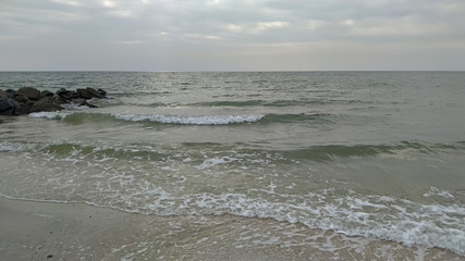 Waves in the bright sea