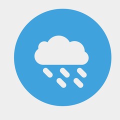 rainig cloud icon vector illustration and symbol for website and graphic design